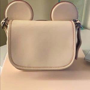 Disney & Coach Mickey Mouse ear saddle bag